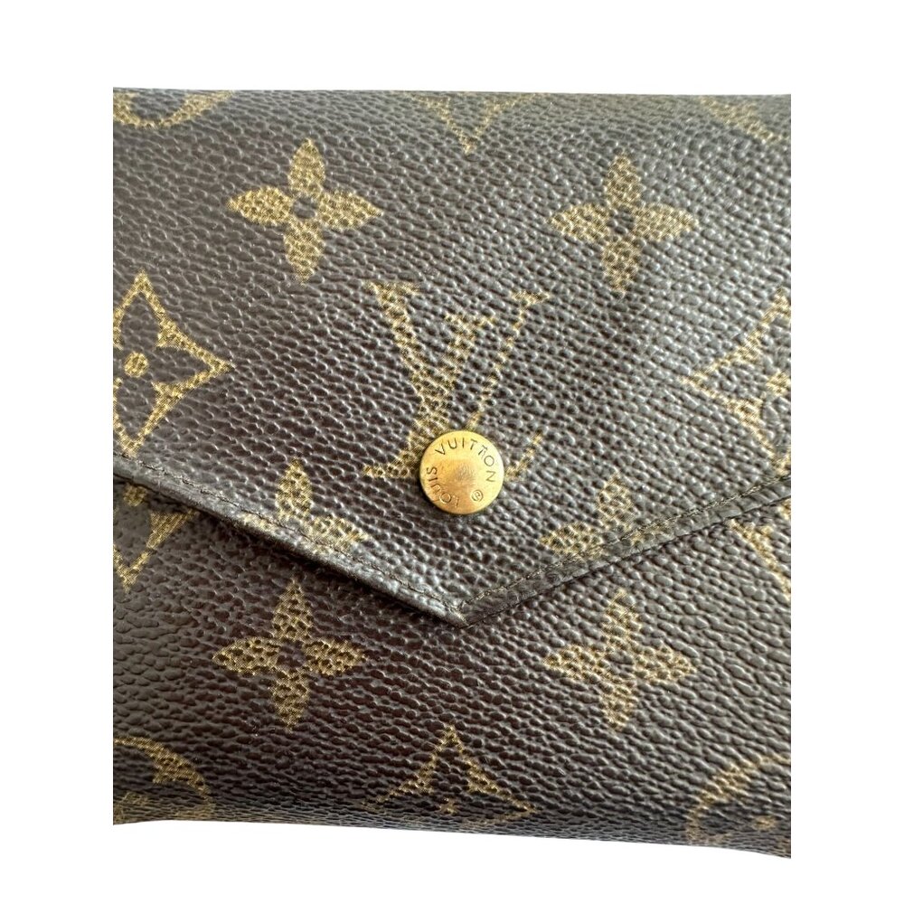 LOUIS VUITTON Brown Elise Monogram Snap Wallet - Picture 4 of 12